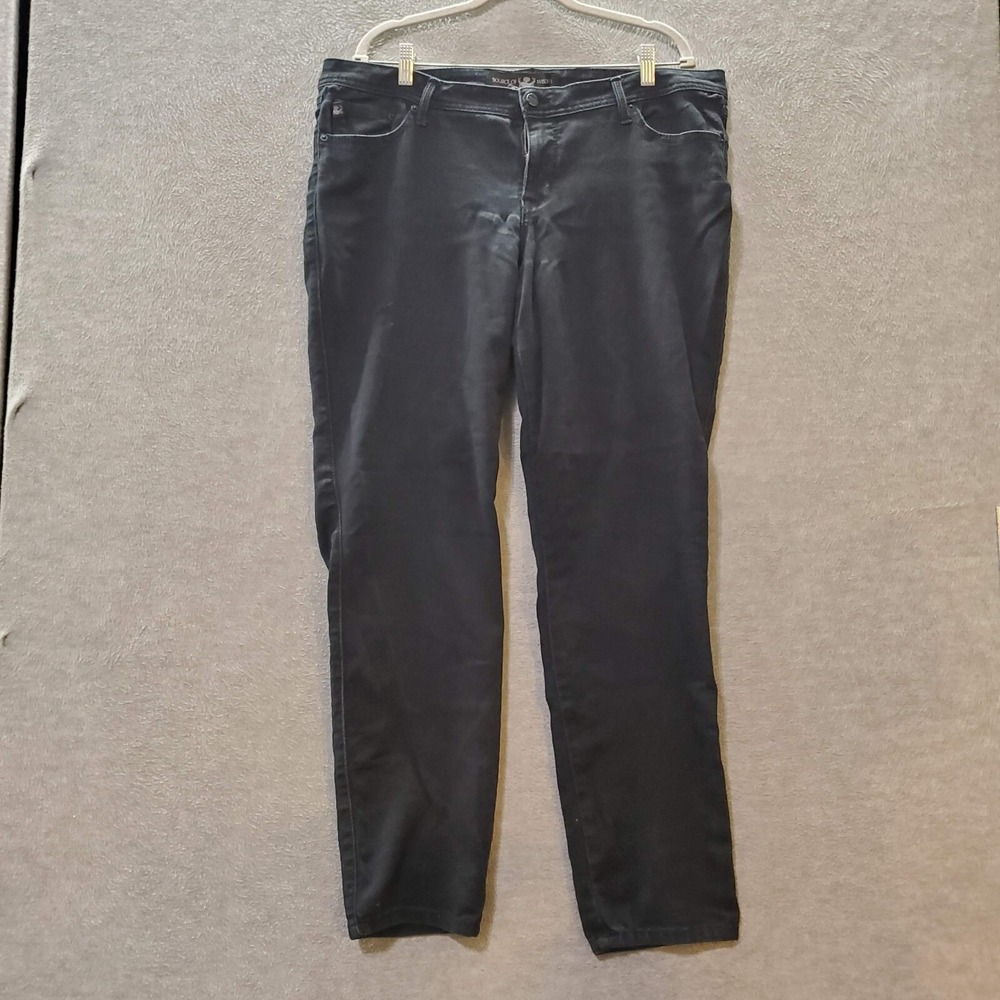 Source‎ Of Wisdom Women Jean 20 Black Denim Skinny Mid Rise (40x32)